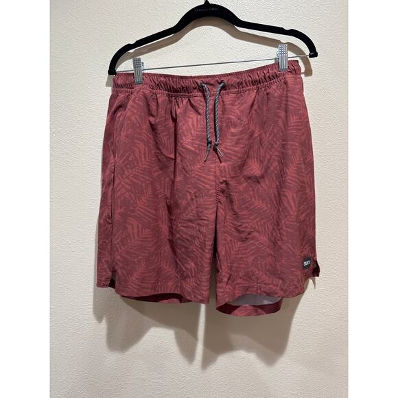 Mens SAXX Multi Sport 2n1 18" Short red - Picture 1 of 4